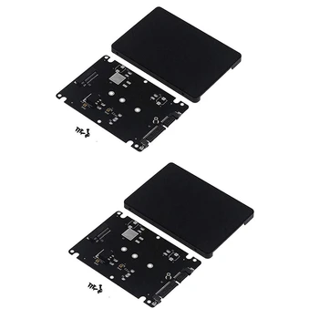 2X M. 2 NGFF, Da 2.5 Inch SATA SSD/MSATA, Da SATA Adapter za Kartico Primeru (B Ključ Za PC Adapter M2 +M Namizno Stojalo NGFF )
