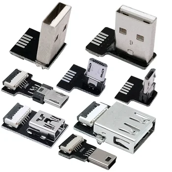 FFC Mini Micro USB Band Kabel 90 FPV Ravno Mehko Flessibile FPC Polnjenje FPV P5Stenless Monitor cardanico palmare 5 CM-100 CM
